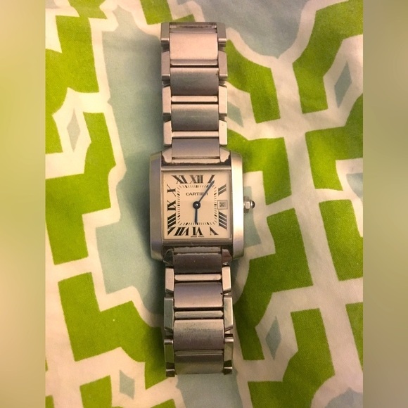 EUC CARTIER TANK FRANÇAISE W51011Q3 Women’s Watch stainless steel main image 9
